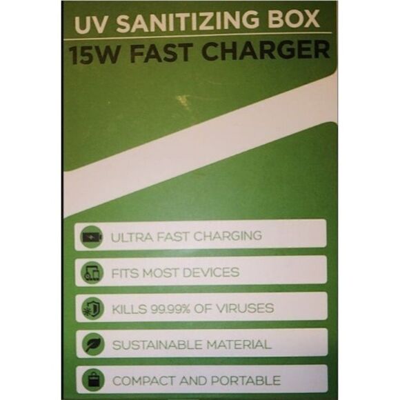 New! UV Sanitizing Box & Wireless Charger Phone, watch, mask & more by Wambu - Picture 3 of 4